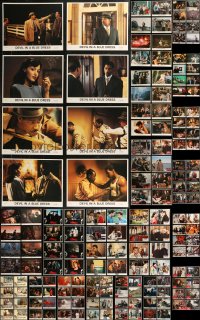 9a0354 LOT OF 176 LOBBY CARDS 1970s-1990s complete sets from a variety of different movies!