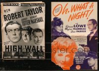9a0547 LOT OF 5 CUT PRESSBOOKS 1930s-1940s advertising for a variety of different movies!