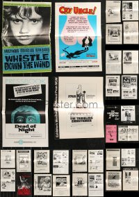 9a0509 LOT OF 31 UNCUT MOSTLY 1960S PRESSBOOKS 1960s advertising for a variety of different movies!