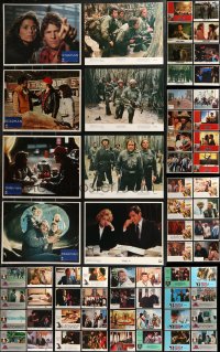 9a0379 LOT OF 84 1980S LOBBY CARDS 1980s incomplete sets from a variety of different movies!