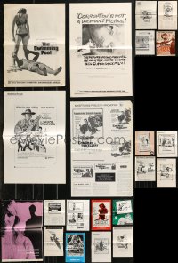 9a0513 LOT OF 29 UNCUT MOSTLY 1960S PRESSBOOKS 1960s advertising for a variety of different movies!