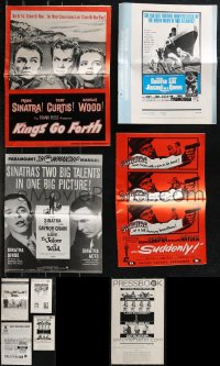 9a0543 LOT OF 9 UNCUT FRANK SINATRA PRESSBOOKS 1950s-1960s advertising for several of his movies!