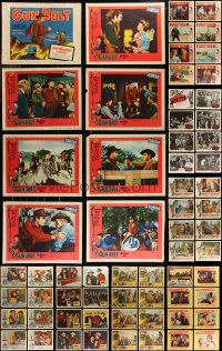 9a0374 LOT OF 88 COWBOY WESTERN LOBBY CARDS 1950s-1960s complete sets from several movies!
