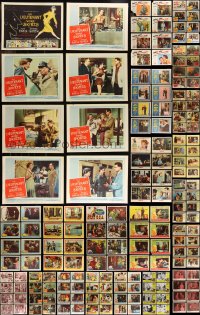 9a0349 LOT OF 360 LOBBY CARDS 1950s complete sets from a variety of different movies!