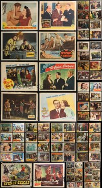 9a0367 LOT OF 98 1940S LOBBY CARDS 1940s great scenes from a variety of different movies!