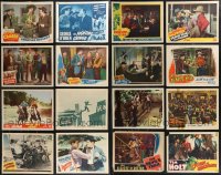 9a0426 LOT OF 24 1940S COWBOY WESTERN LOBBY CARDS 1940s great scenes from several movies!