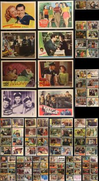 9a0359 LOT OF 130 1940S LOBBY CARDS 1940s great scenes from a variety of different movies!