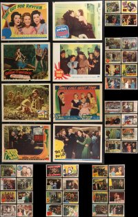 9a0390 LOT OF 68 1940S LOBBY CARDS 1940s great scenes from a variety of different movies!