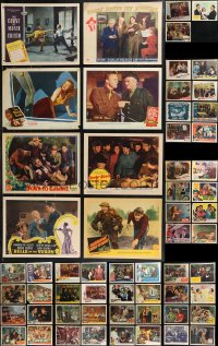 9a0393 LOT OF 59 1940S LOBBY CARDS 1940s great scenes from a variety of different movies!