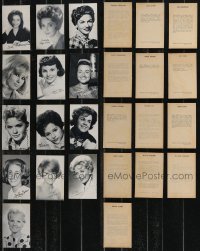 9a0654 LOT OF 13 1960S FAMOUS FEMALE SINGERS ARCADE CARDS 1960s including Barbra Streisand!