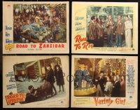 9a0457 LOT OF 4 BOB HOPE/BING CROSBY LOBBY CARDS 1941-1948 Road to Zanzibar, Rio, Utopia!