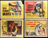 9a0088 LOT OF 4 UNFOLDED HORROR/SCI-FI HALF-SHEETS 1960s-1970s Phantom From Space & more!
