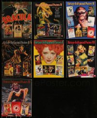 9a0464 LOT OF 7 VINTAGE HOLLYWOOD POSTERS AUCTION CATALOGS 1998-2003 great color poster images!