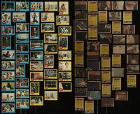 9a0629 LOT OF 46 STAR WARS TRADING CARDS 1977 movie scenes with info & puzzle pieces on the back!