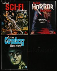 9a0502 LOT OF 3 BRUCE HERSHENSON 60 GREAT SOFTCOVER MOVIE POSTER BOOKS 2003 great color images!