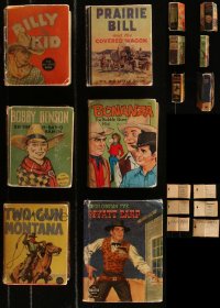 9a0492 LOT OF 6 BIG LITTLE BOOKS 1930s-1950s Billy the Kid, Wyatt Earp, Bonanza, Prairie Bill!