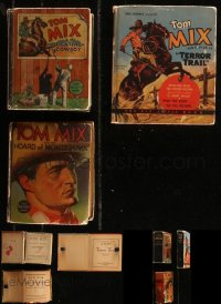9a0498 LOT OF 3 TOM MIX BIG LITTLE BOOKS 1934-1937 Terror Trail, Hoard of Montezuma, Fighting Cowboy