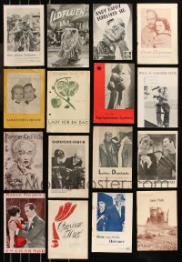 9a0604 LOT OF 19 DANISH PROGRAMS 1920s-1940s great images & info for a variety of different movies!