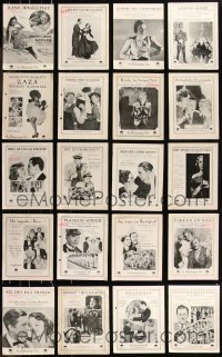 9a0601 LOT OF 20 DANISH PROGRAMS 1930s great images & info for a variety of different movies!