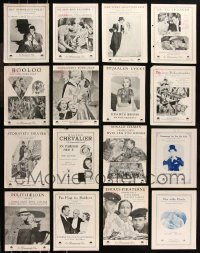 9a0605 LOT OF 18 DANISH PROGRAMS 1920s-1930s great images & info for a variety of different movies!