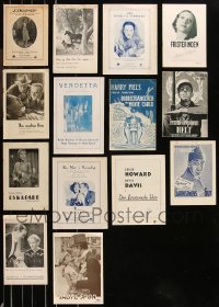 9a0609 LOT OF 14 DANISH PROGRAMS 1920s-1930s great images & info for a variety of different movies!