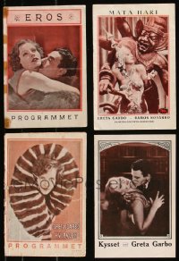9a0623 LOT OF 4 GRETA GARBO DANISH PROGRAMS 1927-1932 great images from her early movies!