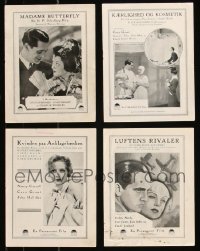 9a0624 LOT OF 4 DANISH PROGRAMS FROM CARY GRANT MOVIES 1930s Madame Butterfly & more!