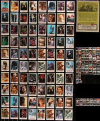 9a0630 LOT OF 171 TOPPS FRIGHT FLICKS TRADING CARDS 1988 wonderful monster images in color!