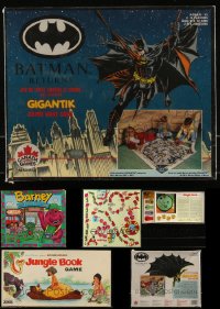 9a0015 LOT OF 3 BOARD GAMES 1960s-1990s Batman, Jungle Book & Barney!