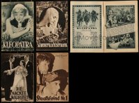 9a0641 LOT OF 4 FILM-KURIER AUSTRIAN PROGRAMS 1930s Claudette Colbert as Cleopatra + more!