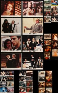 9a0562 LOT OF 47 COLOR 8X10 STILLS AND MINI LOBBY CARDS 1970s-1980s incomplete sets!