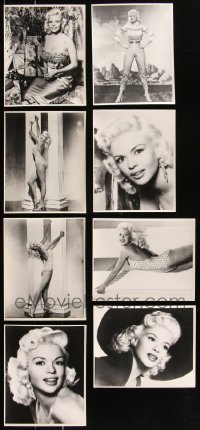 9a0666 LOT OF 8 JAYNE MANSFIELD 8X10 REPRO PHOTOS 1980s sexy portraits of the leading lady!