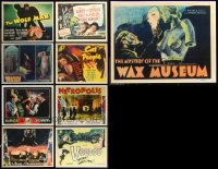 9a0235 LOT OF 9 REPROS OF UNIVERSAL AND GOLDEN AGE HORROR LOBBY CARDS 2000s cool!