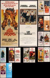 9a0131 LOT OF 19 UNFOLDED AND FORMERLY FOLDED 1970S-80S INSERTS 1970s-1980s cool movie images!