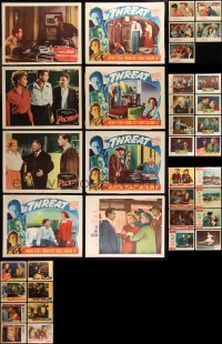 9a0412 LOT OF 37 LOBBY CARDS 1940s-1950s incomplete sets from a variety of different movies!
