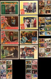 9a0405 LOT OF 46 HORROR/SCI-FI LOBBY CARDS 1950s-1970s incomplete sets from several movies!