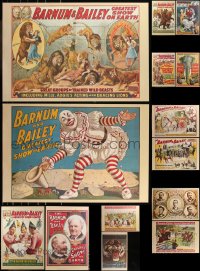 9a0064 LOT OF 18 UNFOLDED RINGLING BROS & BARNUM & BAILEY CIRCUS 17X25 COMMERCIAL POSTERS 1970s