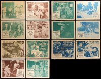 9a0436 LOT OF 14 SERIAL LOBBY CARDS 1940s-1950s incomplete sets from several different movies!