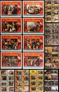 9a0373 LOT OF 88 LOBBY CARDS 1950s-1990s complete sets from a variety of different movies!
