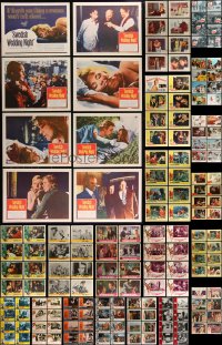 9a0356 LOT OF 160 1960S LOBBY CARDS 1960s complete sets from a variety of different movies!