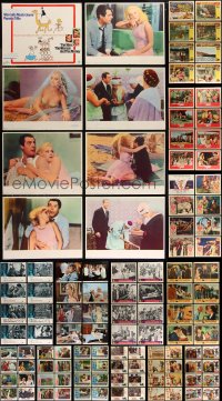 9a0362 LOT OF 120 1960S LOBBY CARDS 1960s complete sets from a variety of different movies!