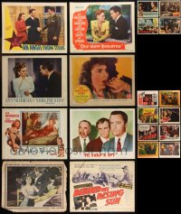 9a0431 LOT OF 20 LOBBY CARDS 1920s-1960s great scenes from a variety of different movies!