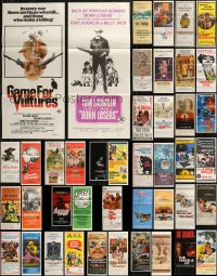 9a0279 LOT OF 49 FOLDED AUSTRALIAN DAYBILLS 1960s-1980s great images from a variety of movies!