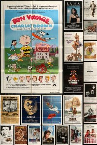 9a0309 LOT OF 67 FOLDED ONE-SHEETS 1970s-1980s great images from a variety of different movies!