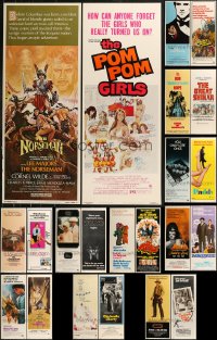 9a0109 LOT OF 32 UNFOLDED 1970S INSERTS 1970s great images from a variety of different movies!