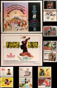9a0080 LOT OF 15 UNFOLDED 1970S HALF-SHEETS 1970s great images from a variety of movies!