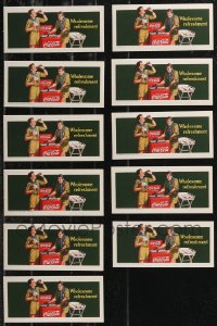 9a0657 LOT OF 11 1942 COCA-COLA BOY SCOUTS INK BLOTTERS 1942 wholesome refreshment, great art!