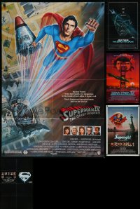 9a0347 LOT OF 6 FOLDED 1983-87 STAR TREK, SUPERMAN, AND SUPERGIRL ONE-SHEETS 1983-1987 cool images!