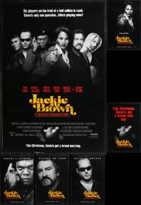9a0223 LOT OF 6 UNFOLDED SINGLE-SIDED 27X40 JACKIE BROWN TEASERS AND ADVANCE ONE-SHEETS 1997 cool!