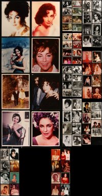 9a0663 LOT OF 88 ELIZABETH TAYLOR 8X10 REPRO PHOTOS 1970s-1990s the legendary Hollywood star!